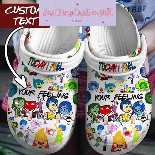 Custom Disney Inside Out 2 Shoes, Inside Out Shoes, Inside Out Characters Shoes, Inside Out Today I Feel Shoes