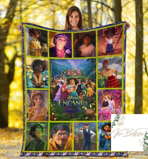 Halloween Encanto Blanket, Madrigal Family Blanket, Encanto Bruno Blanket, Movie Disney Fleece Blanket, Encanto Movie, Adult Blanket