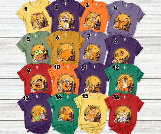 Toy Story Skeleton Halloween Shirt, Disney Toy Story Halloween Group