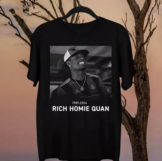 Discover New Rich Homie Quan 1989-2024 Gift For Fans Unisex Shirt