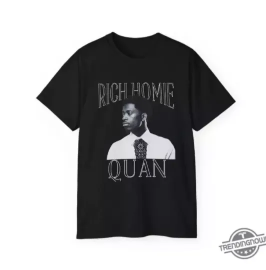 Discover Rich Homie Quan T-Shirt Miss You | Hip Hop Tribute Tee | Retro Rap Shirt | Music Lover Gift | Casual Streetwear | Gift for Him or Her