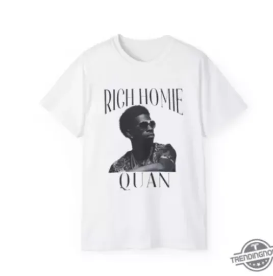 Rich Homie Quan T-Shirt Miss You | Hip Hop Tribute Tee | Retro Rap Shirt | Music Lover Gift | Casual Streetwear | Gift for Him or Her