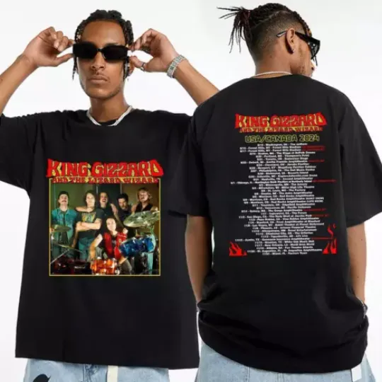 Discover King Gizzard   the Lizard Wizard World Tour 2024 Shirt