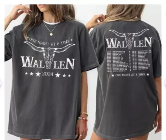 Discover Wallen Western Tour 2024 T-Shirt, Country Music Shirt