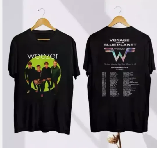 Discover Graphic Weezer Band Tour 2024 T-Shirt, Weezer Band Fan Gift