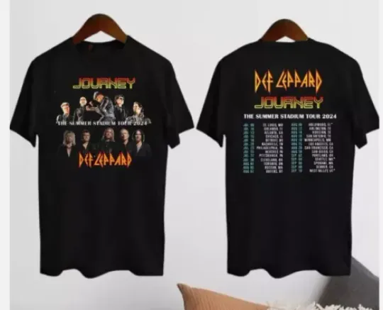 2024 Def Leppard Tour Shirt, Journey Band Tour 2024 Shirt