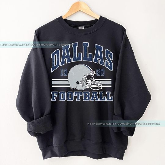 Discover Dallas Football Vintage Style Sweatshirt ,Dallas Football Shirt,Cowboy Sweatshirt,Dallas Shirt,Football Shirt,Dallas Fans Gift