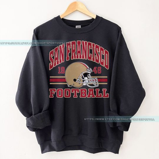 Discover San Francisco Football 49 Vintage Sweatshirt, San Francisco Football Tshirt, San Francisco Football Crewneck