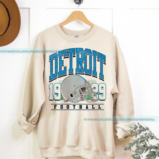 Detroit Football Vintage Sweatshirt, Detroit Lion Football Tee, Detroit Football Shirt, Detroit Lion Sweater, Sunday Football