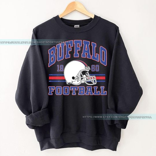 Buffalo Football Vintage Sweatshirt,Buffalo Bill Crewneck Sweatshirt,Buffalo New York,Buffalo Bill Fan Gift,Sunday Football