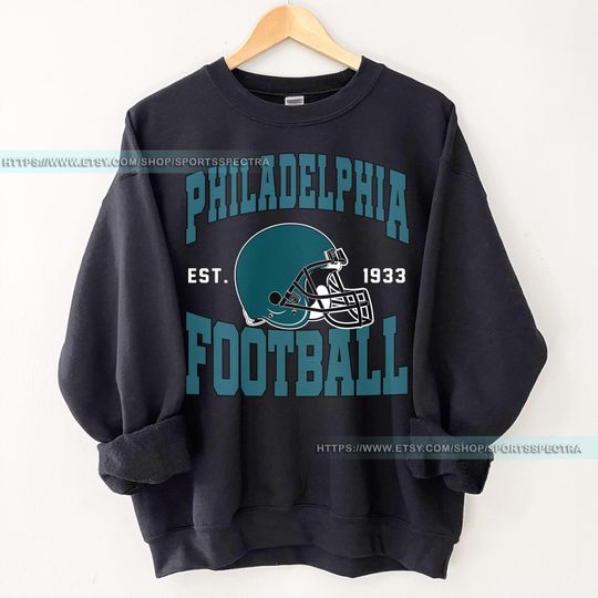 Philadelphia Football Vintage Sweatshirt,Philadelphia Eagle Football Shirt,Football Tshirt,Eagle Retro Crewneck,Eagle Fan Gift