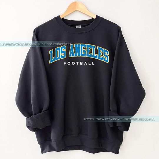 Discover Los Angeles Football Vintage Sweatshirt,Los Angeles Charger Football Crewneck,Los Angeles Football Sweatshirt Fan Gift