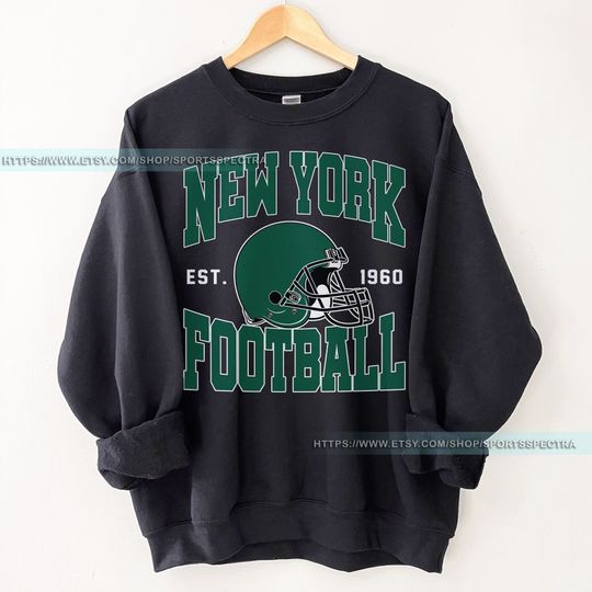 Discover New York Football Sweatshirt,Vintage New York Football Shirt,Jet Shirt New York Shirt,Sunday Football Shirt,New York Fan Gift