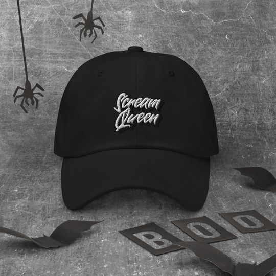 Discover Halloween hat, Embroidered Dad Hat, Scream Queen Baseball Cap