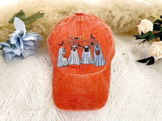 Discover Embroidered Halloween Hat/Spooky Halloween Embroidered Cap