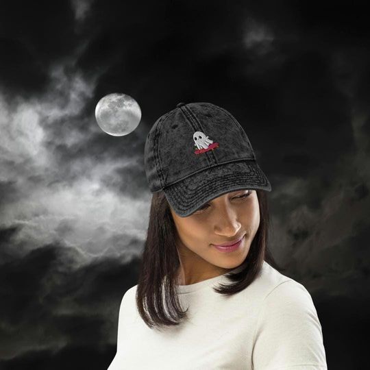 Discover Cute and Spooky Halloween Vintage Baseball Hat | Dad Cap