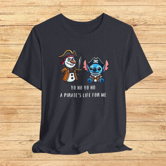 Discover Stitch and Olaf pirate disney Shirt