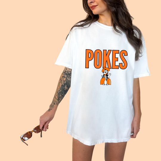 Comfort Colors Oklahoma State Shirt, Oklahoma State Football, Oklahoma State Gameday, Go Pokes Shirt University, Tailgating, College Shirt