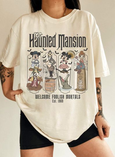 Discover Disney Halloween Haunted Mansion Shirt, Mickey and Friends Halloween Shirt, Mickey's Not So Scary Halloween Party, Disneyland Halloween Tee