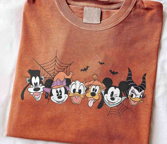 Discover Spooky Mouse and Friends Comfort Colors Shirt, Mickey Boo Halloween Shirt, Pumpkin Mickey, Disney Spooky Shirt, Disney Halloween Shirt