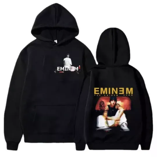 New Popular Eminem Rapper Signature Men Women Cotton Hoodie
