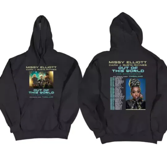 Discover Missy Elliott 2024 Tour Ciara Amp Busta Shirt Out Of This World Hoodie