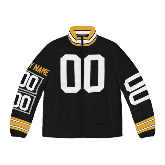 Discover Custom Pittsburg Name & Number Taylor's Game Day Men's Puffer Jacket/ Coat