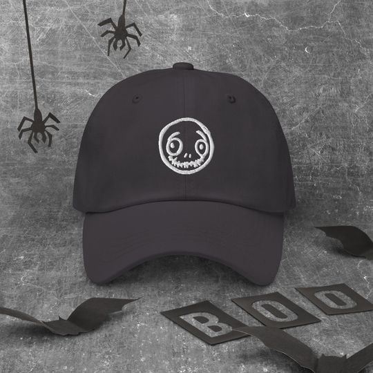 Embroidered Halloween Hat, Spooky Season Cap, Scarecrow Hat