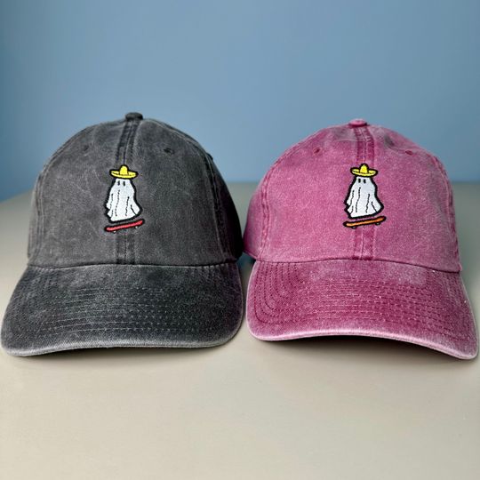 Discover Halloween Ghost Cap  Gift Hat Alternative Skater Cap Embroidered
