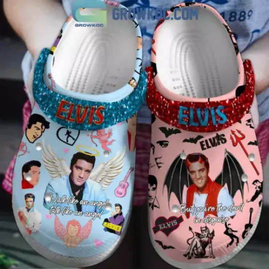 Discover Elvis Presley You Like An Angel Talk Like Angel Crocs Clogs