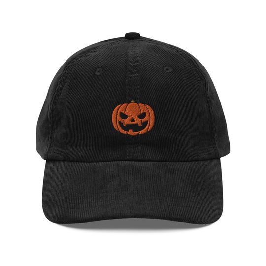 Discover Scary Halloween Pumpkin Embroidered Cap | Gift For Halloween Lovers