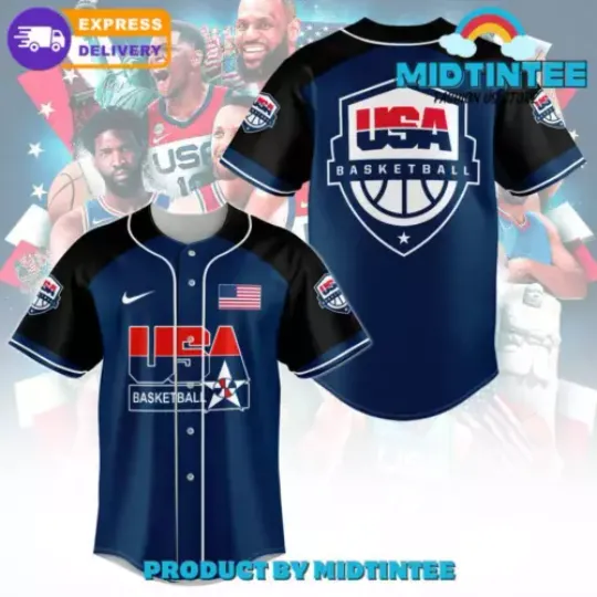 Discover USA Basketball National Team Baseball Jersey