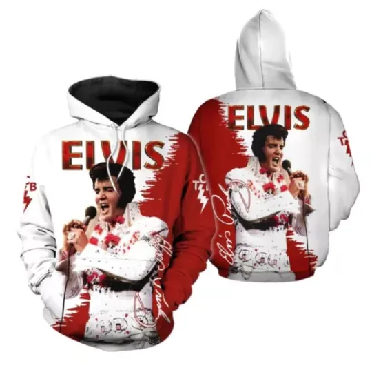 Elvis Presley Tour 3D Hoodie