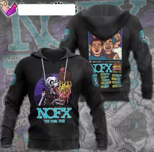 Nofx The Final Tour 2024 All Over Print 3D Hoodie