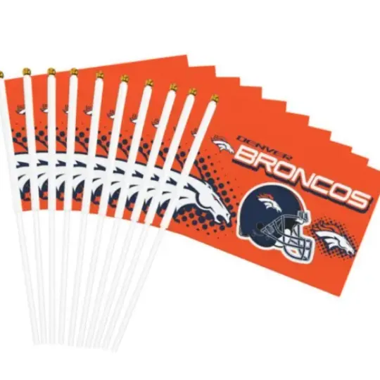 House Flag Denver Broncos Decorative Flag Helmet Style Print | Home Docor | Outdoor Flag | American Football Gift