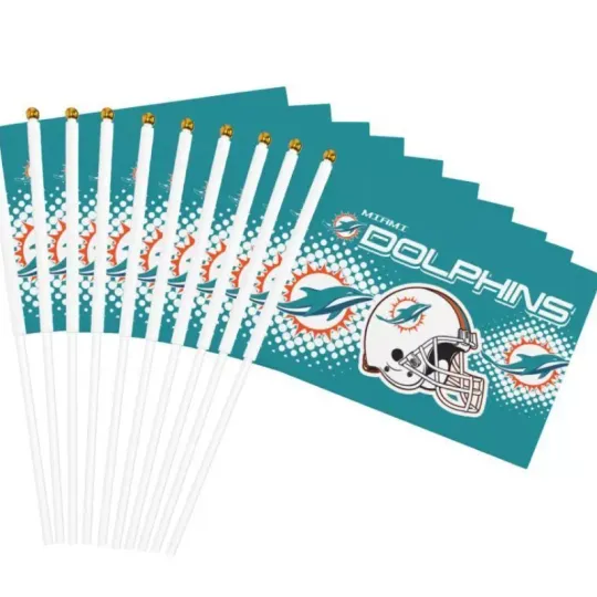House Flag Miami Dolphins Decorative Flag Helmet Style Print | Home Docor | Outdoor Flag | American Football Gift