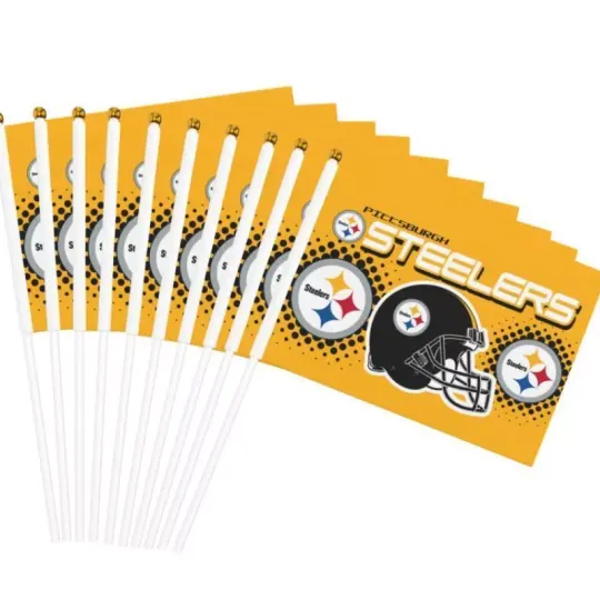 House Flag Pittsburgh Steeler Decorative Flag Helmet Style Print | Home Docor | Outdoor Flag | American Football Gift