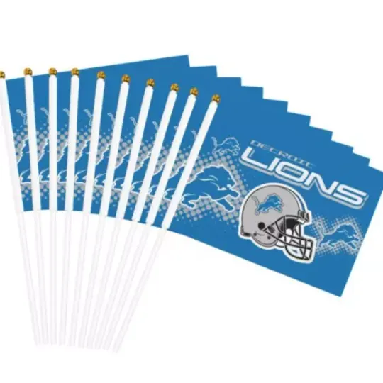House Flag Detroit Lions Decorative Flag Helmet Style Print | Home Docor | Outdoor Flag | American Football Gift