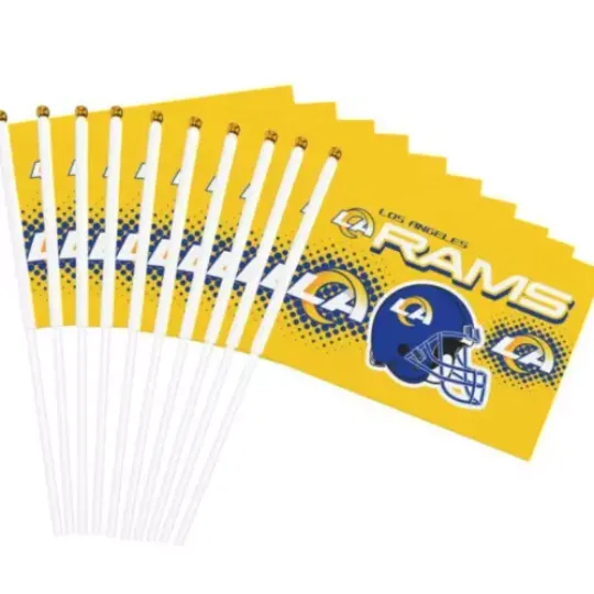 Discover House Flag Los Angeles Rams Decorative Flag Helmet Style Print | Home Docor | Outdoor Flag | American Football Gift