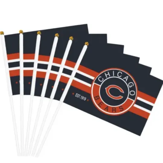Chicago Bears Fans House Flag | Home Docor | Outdoor Flag | American Football Gift