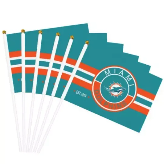 Miami Dolphins Fans House Flag | Home Docor | Outdoor Flag | American Football Gift