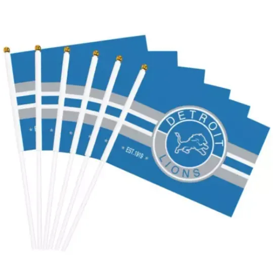 Detroit Lions Fans House Flag | Home Docor | Outdoor Flag | American Football Gift