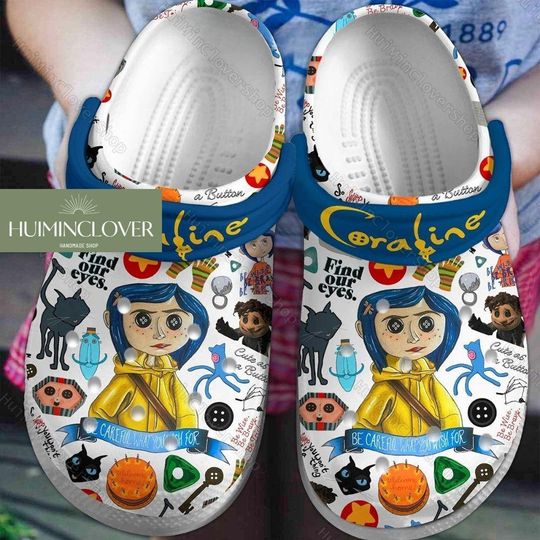 Discover Halloween Coraline Clogs, Coraline Horror Movie Sandals, Halloween Slippers, Coraline Summer Sandals, Halloween Movie Gift