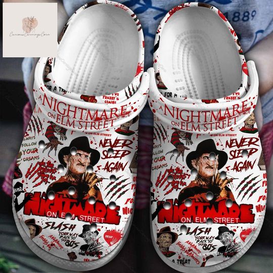 Halloween Freddy Krueger Clogs, Scary Movie Sandals, Horror Movie Shoes, Women Sandals, Mens Shoes, Nightmare On Elm Street Shoes