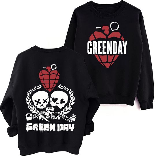 Green Day World Tour 2024 Sweatshirt  Man Woman Harajuku Round Neck Long Sleeve