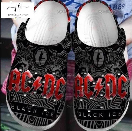 Discover AC-DC Rock Band Shoes, Rock And Roll AC-DC Thunder Struck Shoes, 2024 Ac Dc Pwr Up World Tour Sandals, AC-DC Band Concert Slippers