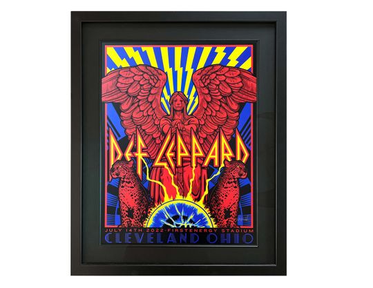 Discover Def Leppard Cleveland Stadium Tour Poster