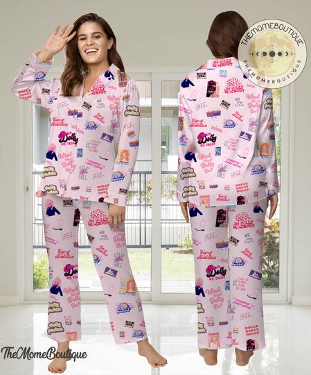 Dolly Parton Woman Pajamas Set, Pajamas Set, Dolly Parton Holiday Pyjamas Set, Pajamas Pant, Women Pajamas, Comfortable Sleepwear pajamas