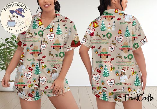 Discover Taylor Pajamas Short Set, Taylor Pajamas Set, Holiday Pajamas Set, Pajamas Pants, Women Pajamas, Sleepwear Pyjamas