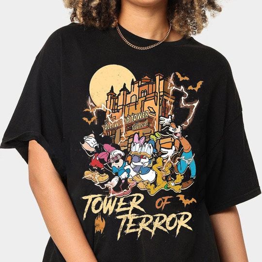Tower Of Terror Mickey And Friends Disney Trip Shirt, Mickey And Friends Halloween Shirt